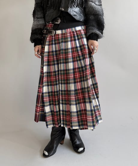 【RE;CIRCLE】 RE Kilt Long Skirt / 250102-017