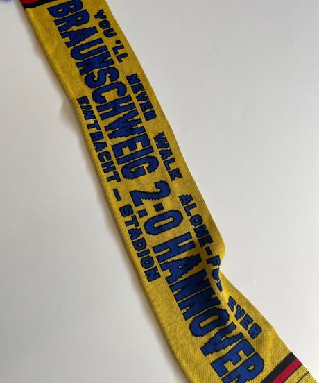 【USED】 Knit Soccer Muffler Yellow × Blue / 230206-021