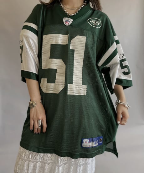 【USED】    Reebok NFL NY JETS Game Shirt / 230610-017