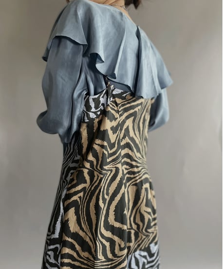 【USED】  Ahluwalia X GANNI Camisole Cotton One-piece / 221015-003