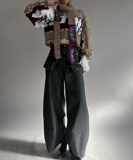 【RE;CIRCLE】 RE Mellow Ribbon Knit Top + Tie / 260122-015