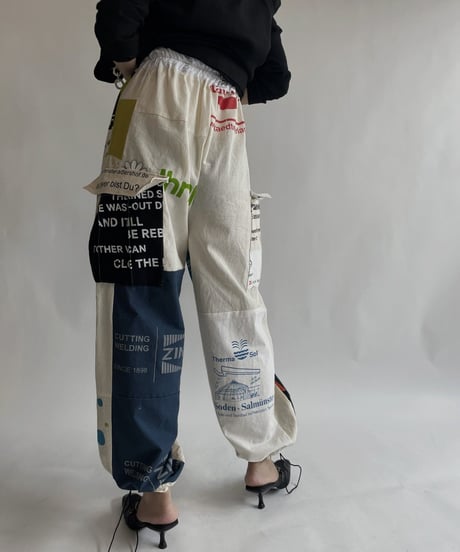 【RE;CIRCLE】 RE Eco-Friendly Bag Draw Cord Pants / 220825-025