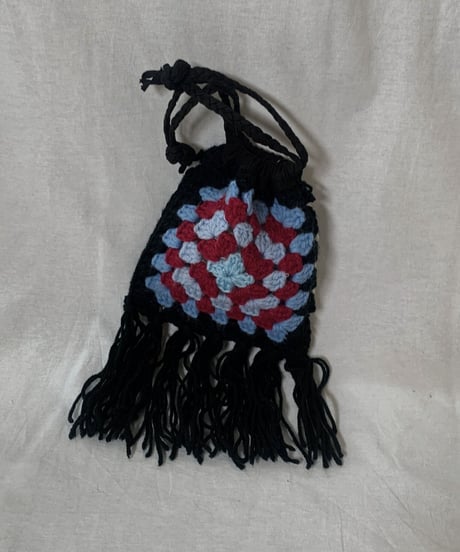 【RE;CIRCLE】 Granny Knit Pouch① /210404-004