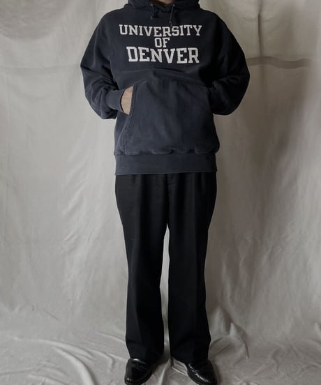 【USED】  Champion Reverse Weave Hoodie UNIVERCITY OF DENVER/211116-053
