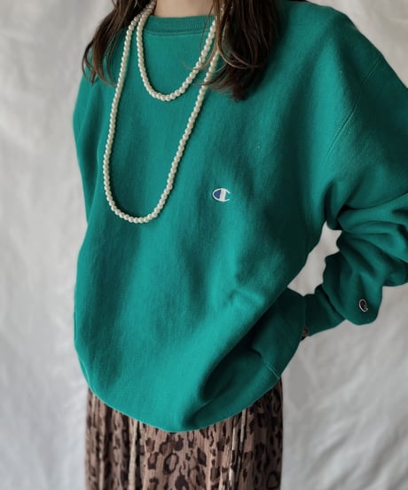 【USED】   90's USA Champion Reverse Weave Sweat One-point①/211007-014