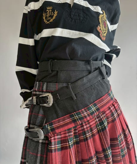 【RE;CIRCLE】 RE Kilt Long Skirt / 251204-010