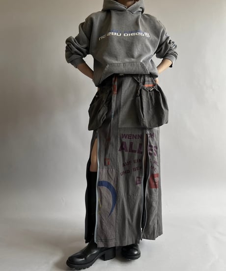 【RE;CIRCLE】RE Eco-Friendly Bag Belt Bag Skirt Glay / 240905-037