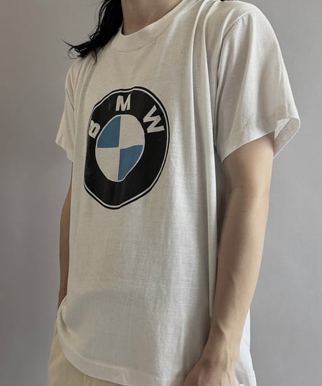 【USED】 Made in USA 90’s Screen Stars Vest BMW T-Shirt  /240729-106