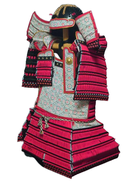 手づくり大鎧 -唐沢山神社所蔵 赤絲縅鎧(藤原秀郷の避来矢鎧) 風