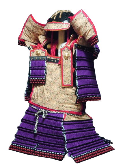 手づくり大鎧 -大山祇神社所蔵 紫綾縅鎧(源頼朝鎧) 風- | 鎌倉武士の店