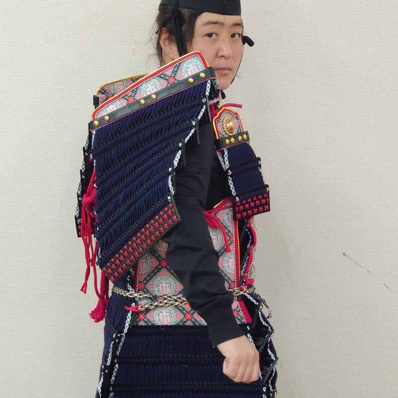 手づくり大鎧 -大山祇神社所蔵 紺絲縅鎧(河野通信鎧) 風- | 鎌倉