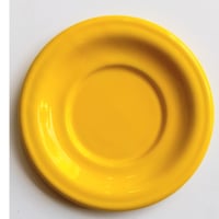 【USED】黄色の琺瑯皿