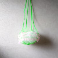 No.3 網バッグ 蛍光グリーン
