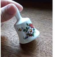 【USED】陶器 呼び鈴 花柄