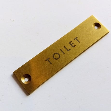 TOILET サインプレート
