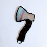 工具型ステンドグラス　斧