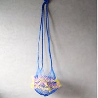 No.6 網バッグ ブルー×イエロー