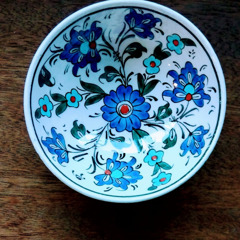 【非売品・希少】トルコ航空×トルコ伝統工芸 ハンドペイント大皿（専用ケース付） USED】トルコの焼き物 | Bis&Ket DIY shop