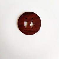 トイレサイン　walnut