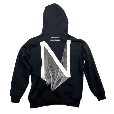 NODD GEOMETRY【PULL HOODIE BLACK】