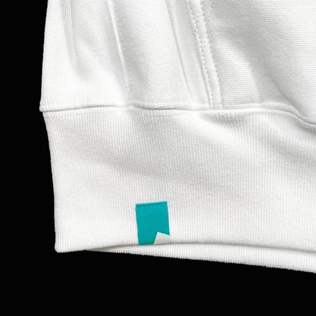 GLOWING ANIMAL【ZIP HOODIE WHITE】