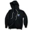 GLOWING ANIMAL【ZIP HOODIE BLACK】