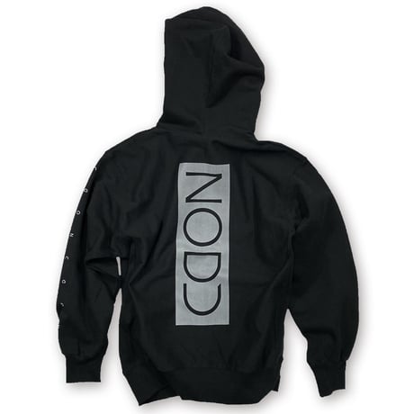 GLOWING ANIMAL【ZIP HOODIE BLACK】