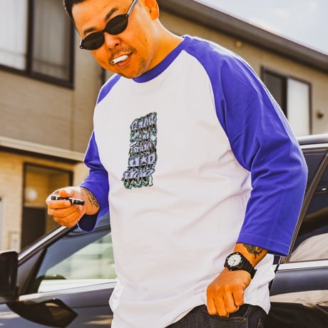Raglan sleeves（RED/BLUE)