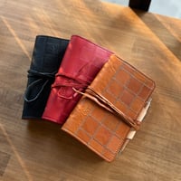 【バイブル】 栃木レザーパッチワーク 13mmリング