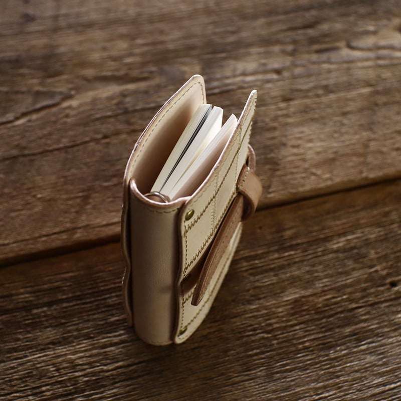 M5 13mmバインダー 生成りパッチワーク システム手帳 | Freaks&co 