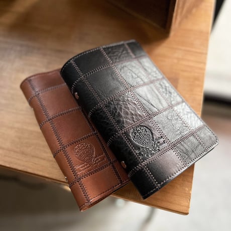 マイクロ５穴レザーパッチワークシステム手帳 マイクロ5穴レザーパッチワークシステム手帳 - N's Factory | minne