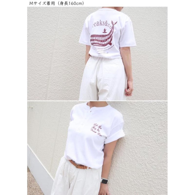 ☆ヘンリーネックTシャツ/クジラ -2023-166 | FREAKS&CO. ☆ヘンリーネックTシャツ/クジラ -2023-166 | FREAKS&CO.