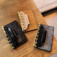 【M6】馬革_ﾌﾗｯﾄﾃﾞｽｸﾊﾞｲﾝﾀﾞｰ 2タイプ