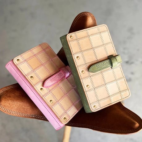 マイクロ５穴レザーパッチワークシステム手帳 マイクロ5穴レザーパッチワークシステム手帳 - N's Factory | minne