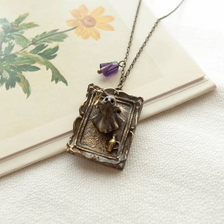 おばけの女の子のネックレス【受注制作 1ヶ月以内に発送】