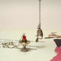 ねずみとプリンのピアス・イヤリング【受注制作 1ヶ月以内に発送】
