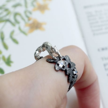 りすとこもれびのリング【受注制作 1ヶ月以内に発送】