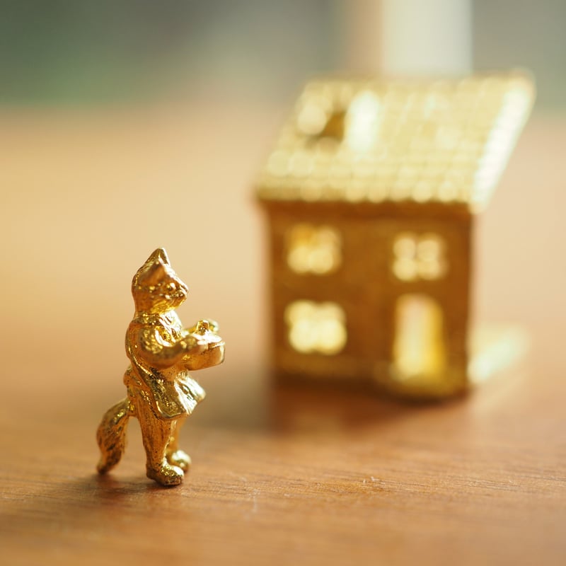 ねことえんとつの家のお香立て【受注制作 1ヶ月以内に発送】 | ehonno.