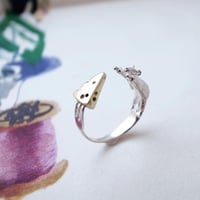 ねずみとチーズのリング【受注制作 1ヶ月以内に発送】
