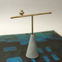 みみずくのアクセサリーミニスタンド【受注制作 1ヶ月以内に発送】