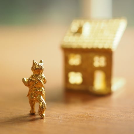 ねことえんとつの家のお香立て【受注制作 1ヶ月以内に発送】