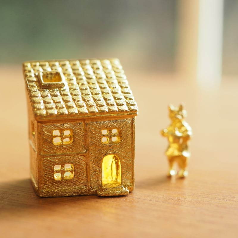 ねことえんとつの家のお香立て【受注制作 1ヶ月以内に発送】 | ehonno.