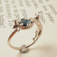 こねことちょうちょと水たまりのリング【受注制作 1ヶ月以内に発送】