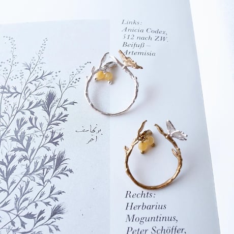 レモンとちょうちょのリング【受注制作 1ヶ月以内に発送】