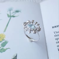 タネツケバナのフレームのリング(シルバー)【受注制作 1ヶ月以内に発送】