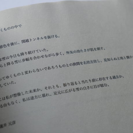 アーティストブック「つづいてゆくものの中で」A4サイズ プリントセット / Artist book "In the continuity" Print Set