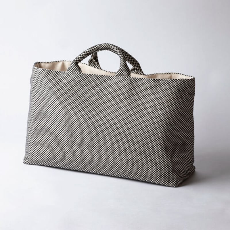 sasicco 舟形トート ブルーグレー | フナガタトート | 三河木綿 刺子織