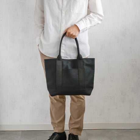 sasicco OBIトートワイド 黒 | オビトートワイド ・横長タイプ | 三河木綿 刺子織 | タネイの柔道着のカバン | obi tote wide | black