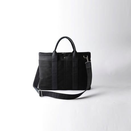 【完売・製造終了】sasicco ビジネストート 黒 | 三河木綿 刺子織 | タネイ | 柔道着のカバン | business tote | black