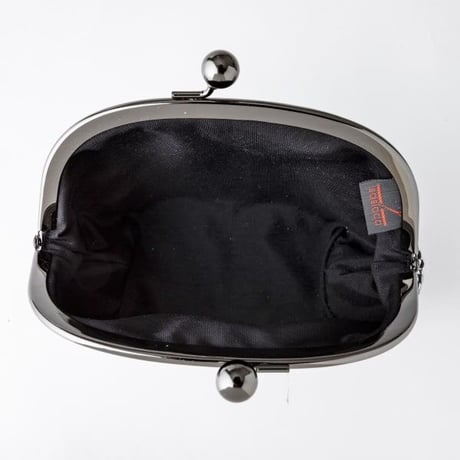 sasicco がま口 黒 | 三河木綿 刺子織 | タネイ | 柔道着のポーチ | gamakuchi pouch | black